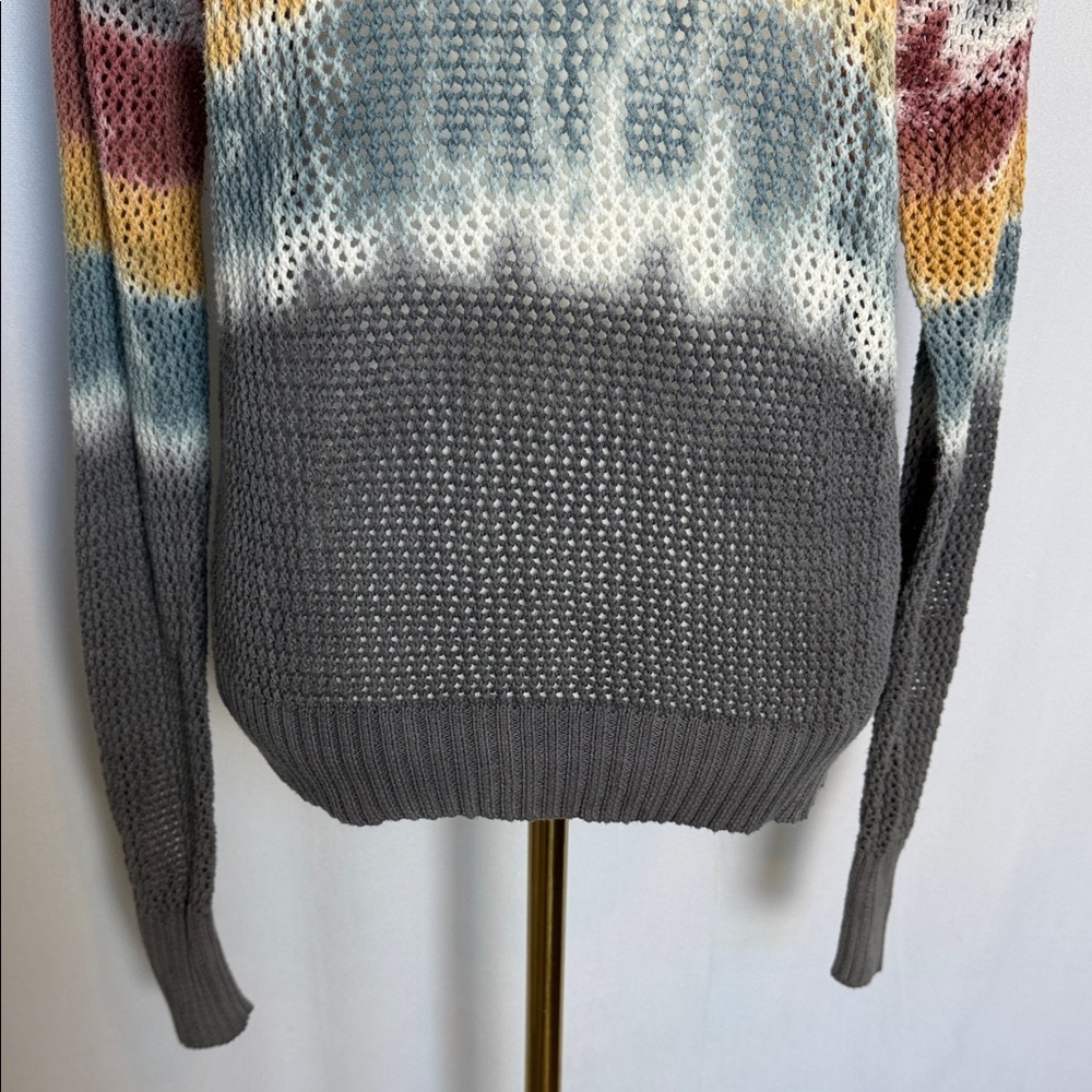 Spiritual Gangster Women's Do With Love Open Knit Multicolor Sweater Size S Boho - Picture 4 of 13